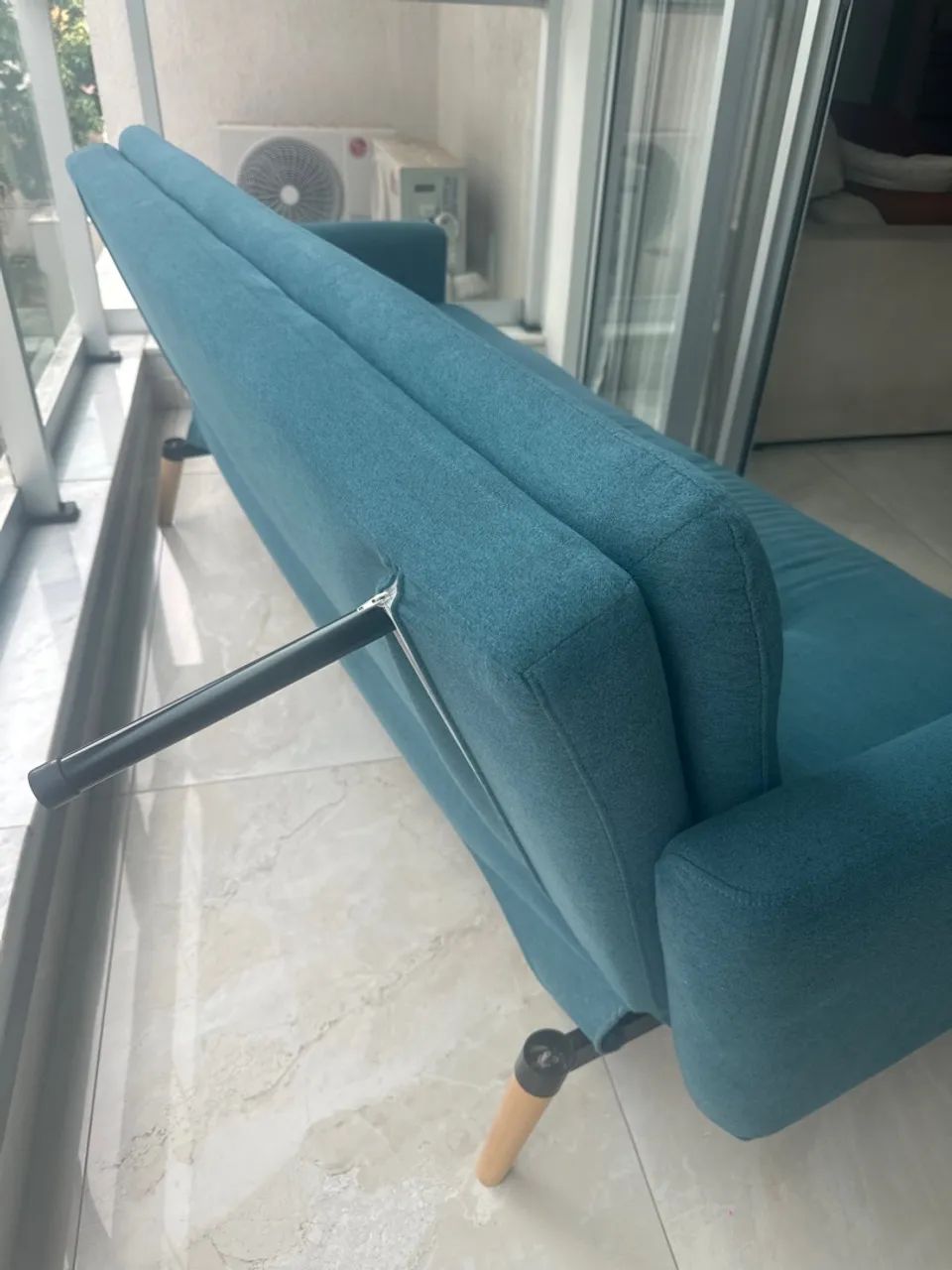 Sofá cama ótimo estado Azul 1,70m - Foto 3