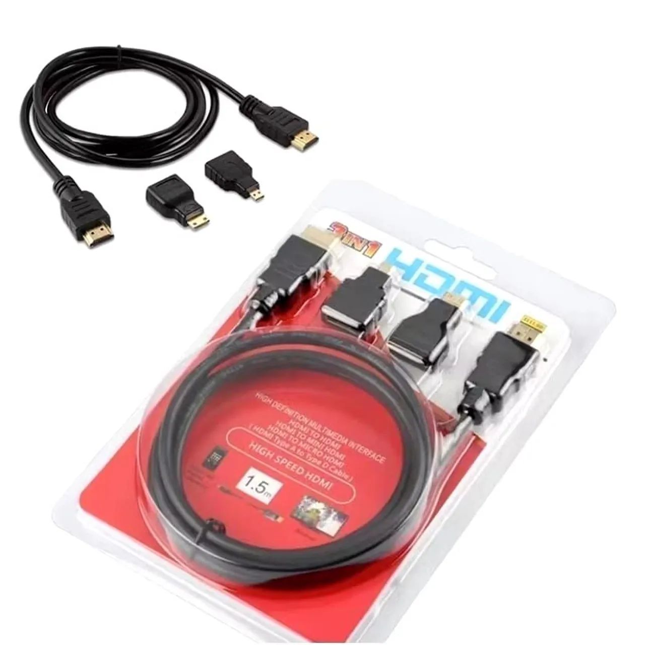 Cabo HDMI 3 em 1