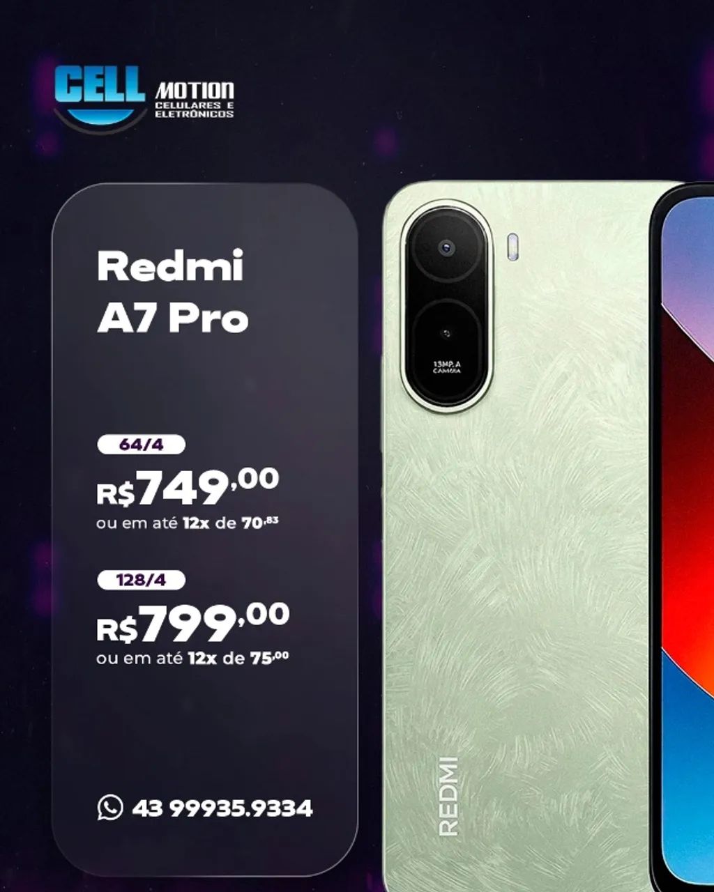 Xiaomi Redmi A7 Pro 64GB e 128GB