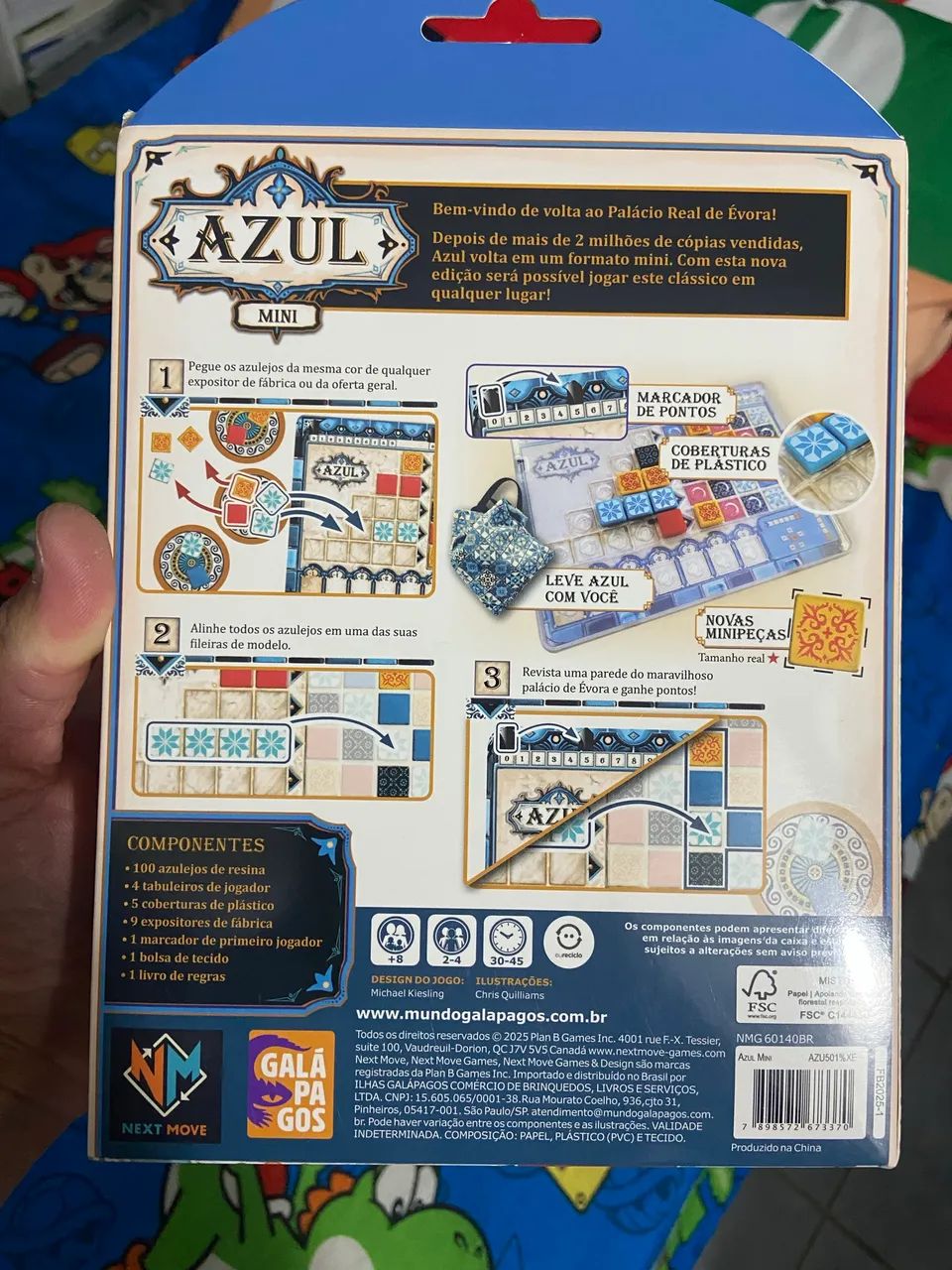 Asmodee Azul Mini Jogo de Tabuleiro para Amigos, 2 a 4 Jogadores, Idade +8 - Foto 2