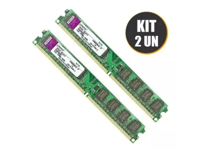 2X MEMÓRIA DDR2 - 2GB - 800 MHZ - KINGSTON - 14% DE DESCONTO