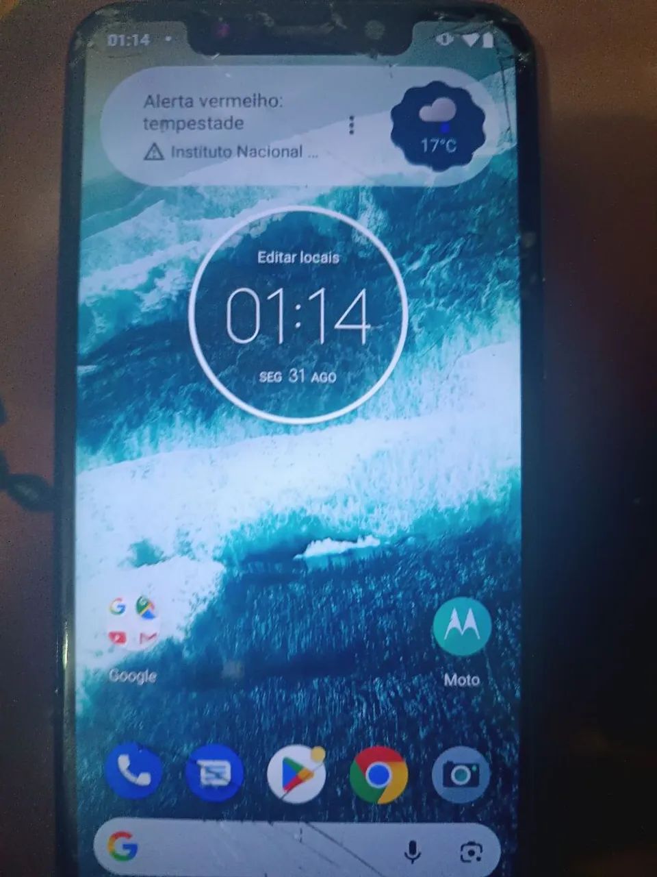 Celular quebrado (Motorola One) - Para peças. - Foto 4