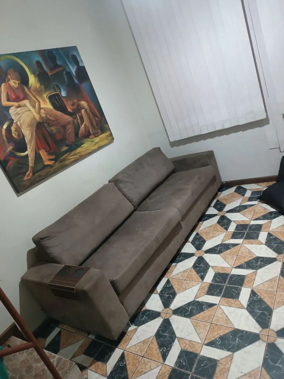 Three-Seater Sofa: Quality and Beauty Combined in One Product, Stainless Steel Legs, Large Size (2.60 m), Medium Length