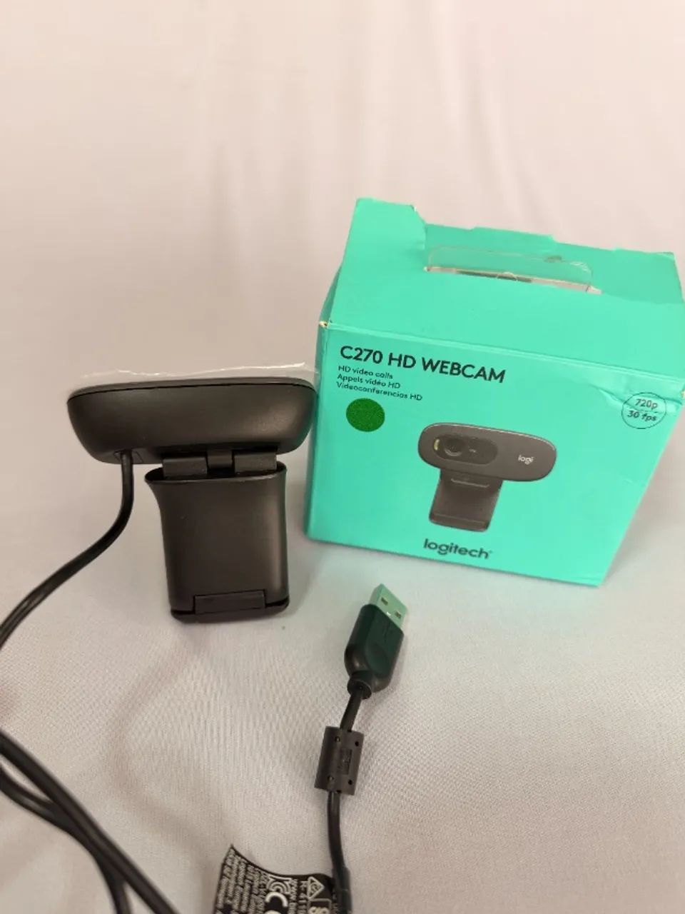Webcam Logitech C270 HD - Usado - Foto 3