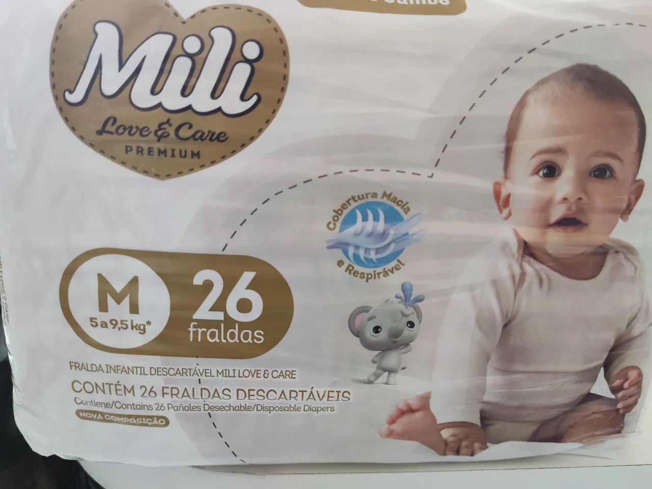 Fralda mili love e Care Premium M