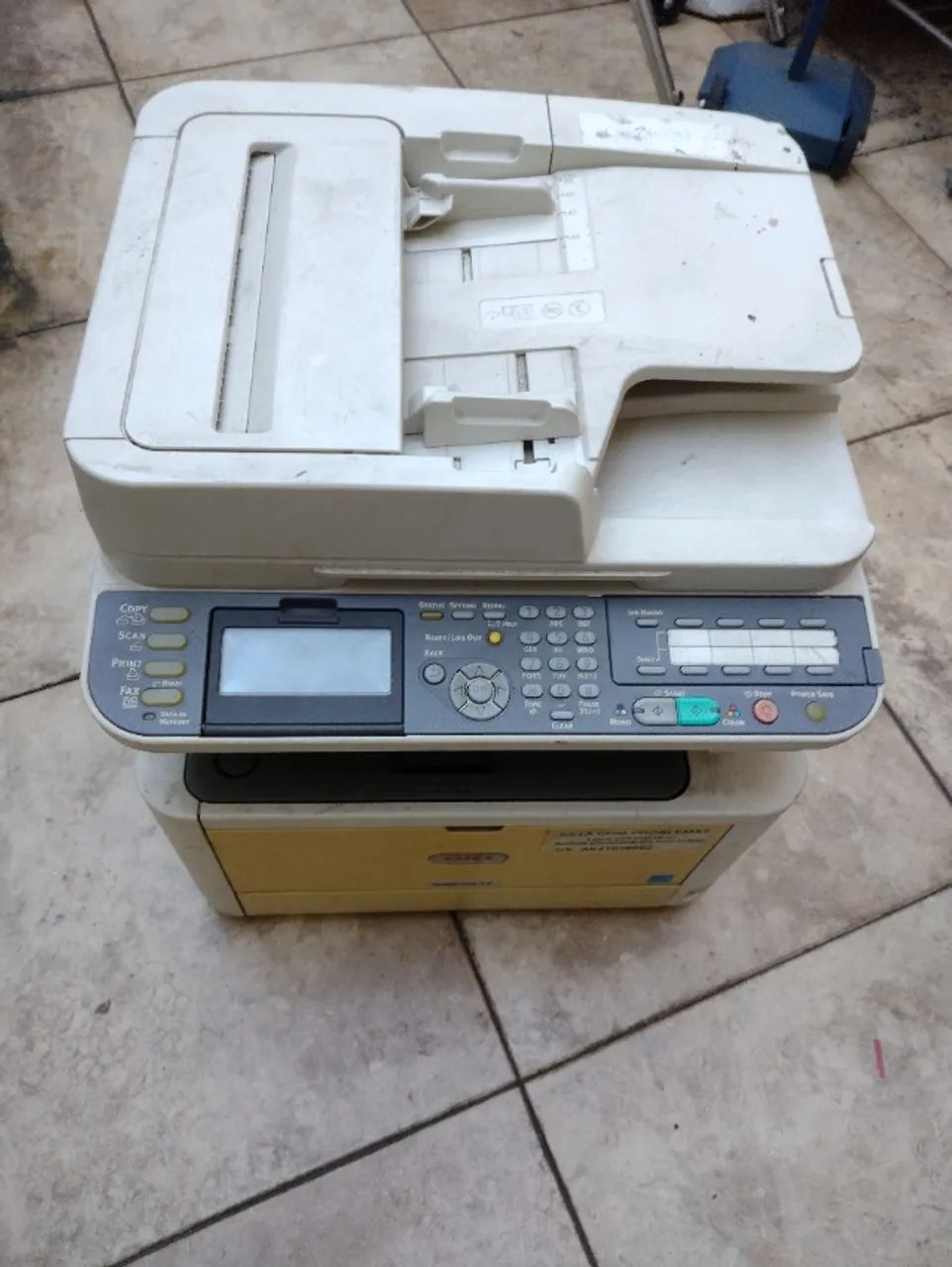 Impressora multifuncional OKI MB491+ no estado