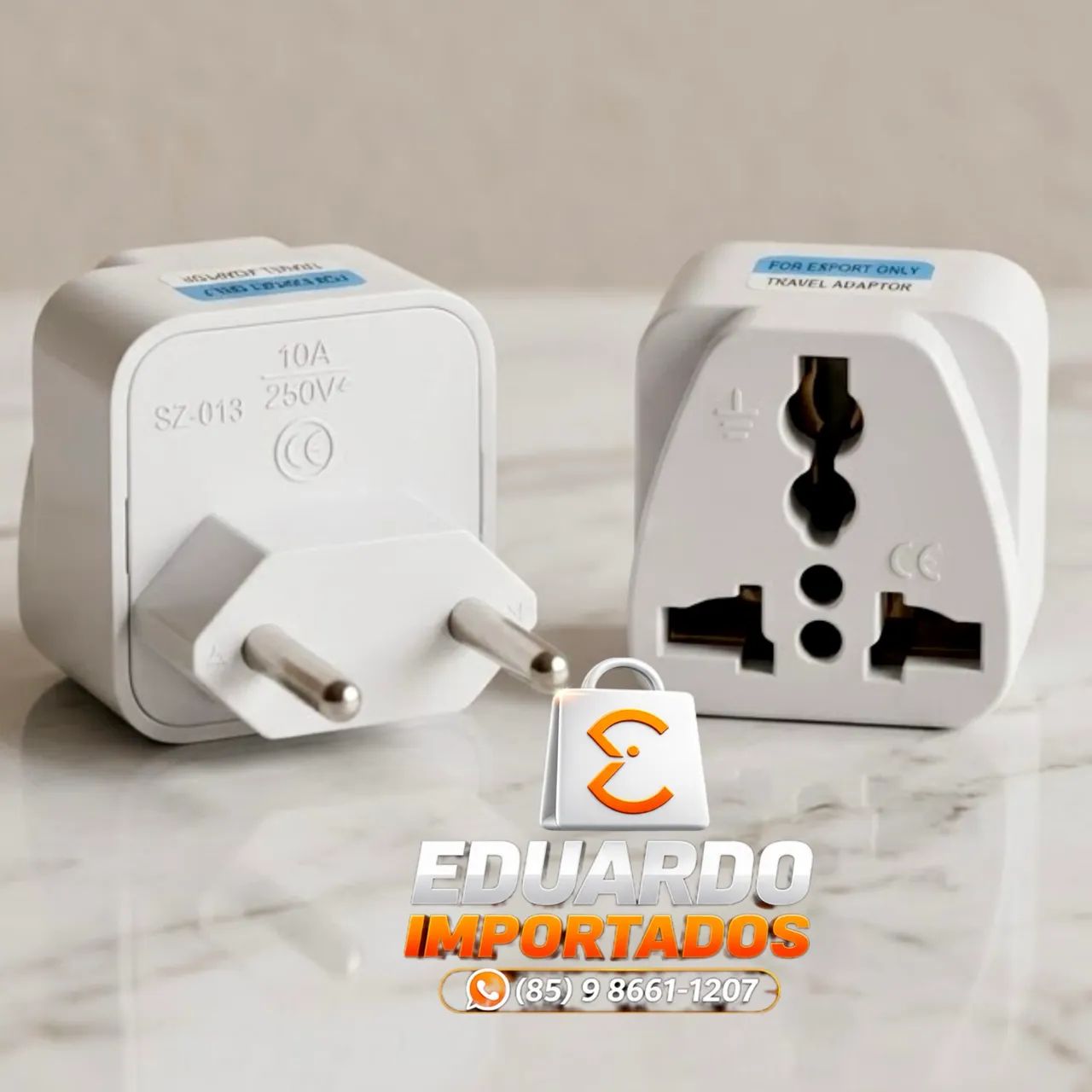 Adaptador de Tomada Universal 10A Multipadrão (Unidade)