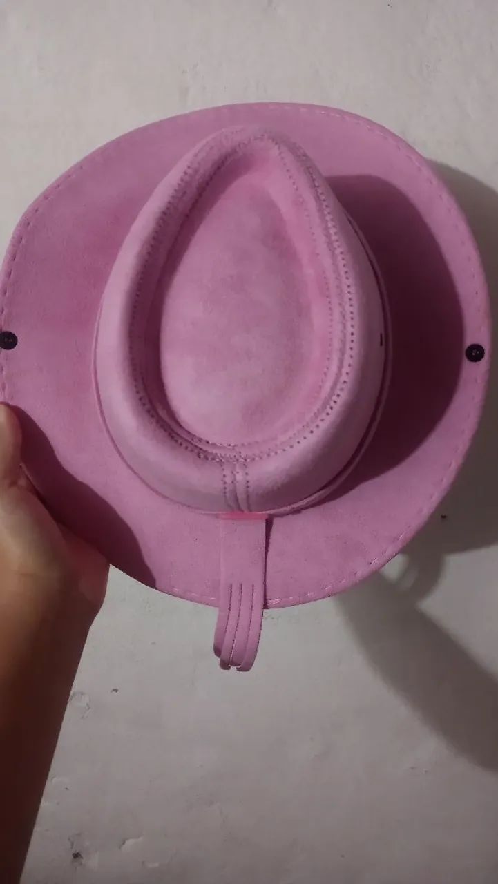 Chapéu infantil country Rosa
