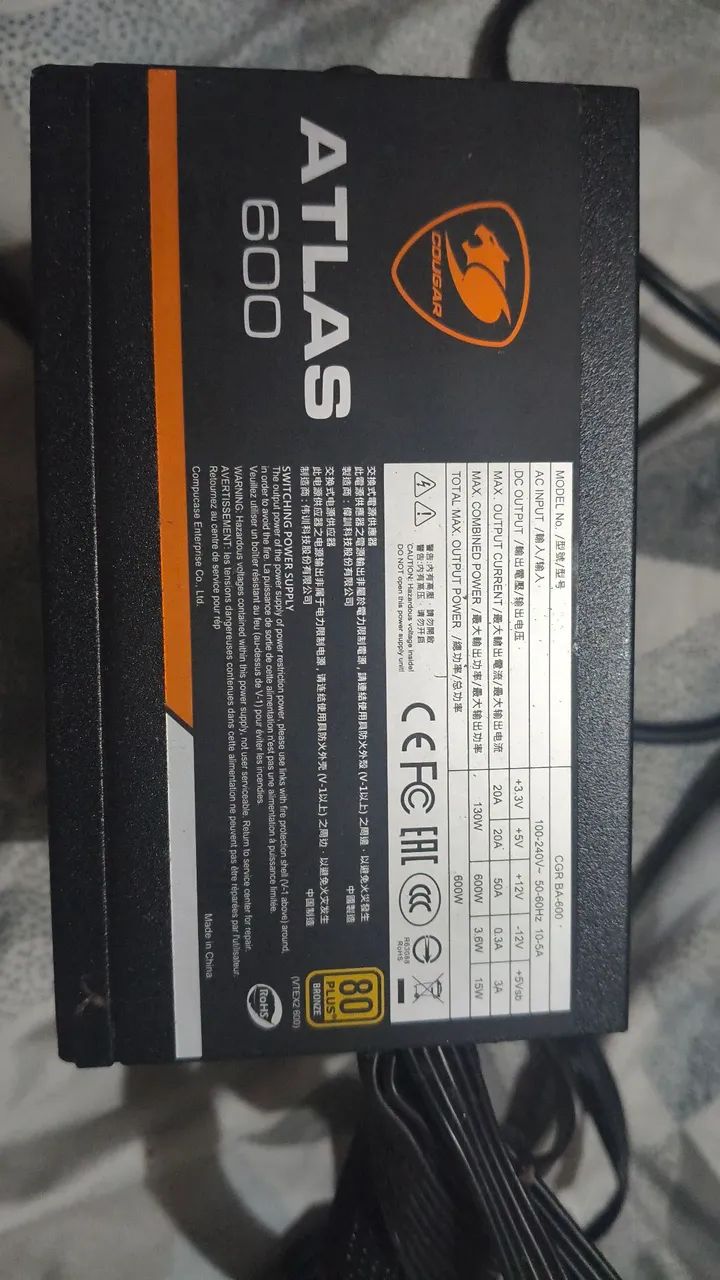 Fonte Atlas 600W