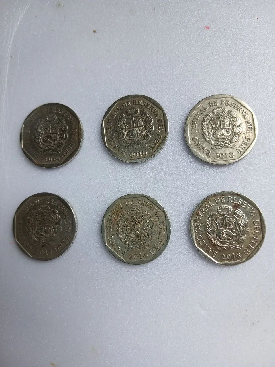 Moedas 50 centimos Peru