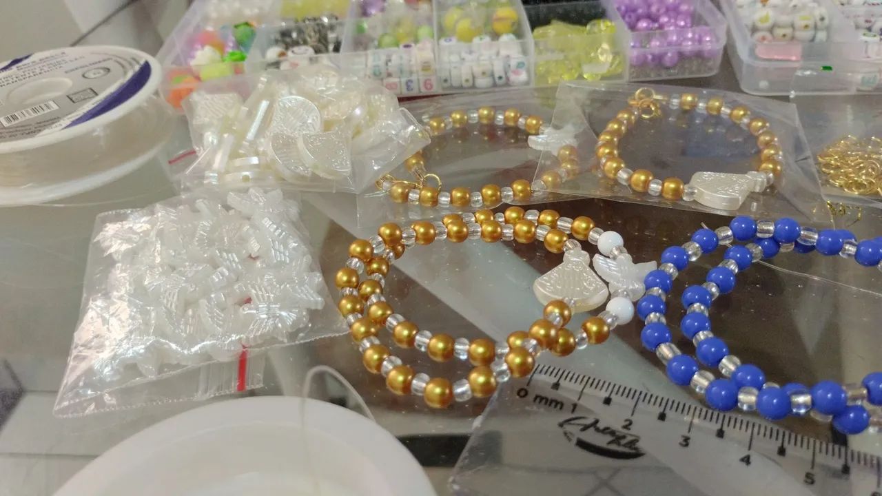 Pulseira nossa senhora+ divino espírito santo  - Foto 5