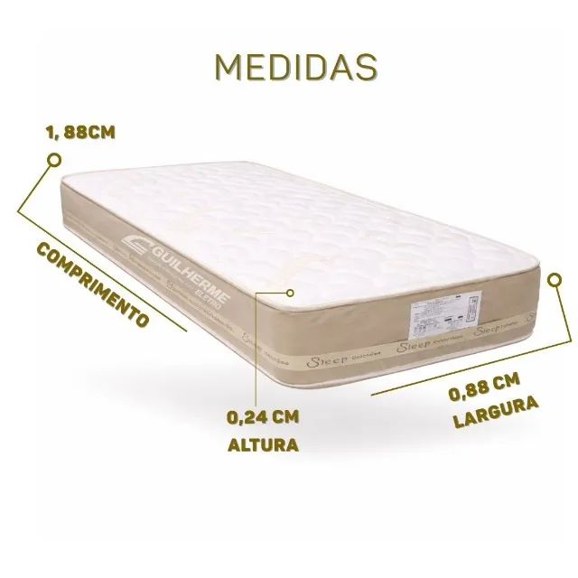 Colchão Colchão  solteiro Molas ensacadas- Temos estoque de fábrica  - Foto 4