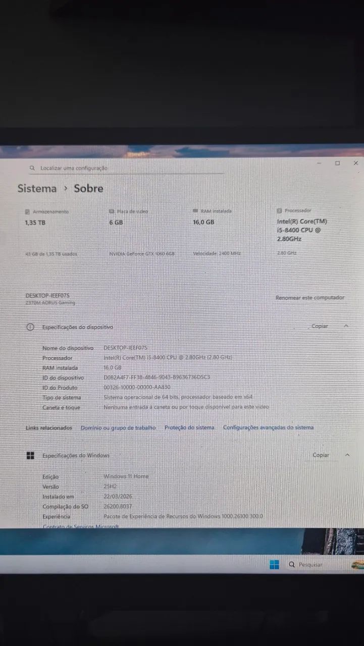 PC Gamer GTX 1060 6GB - Foto 5