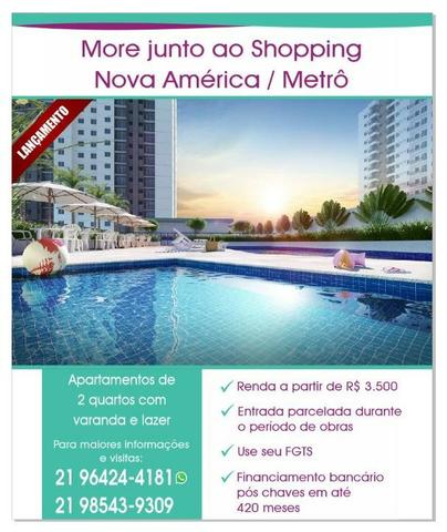 Apartamento 2 quartos, lazer completo junto ao Nova América Metrô Del Castilho! - Foto 19