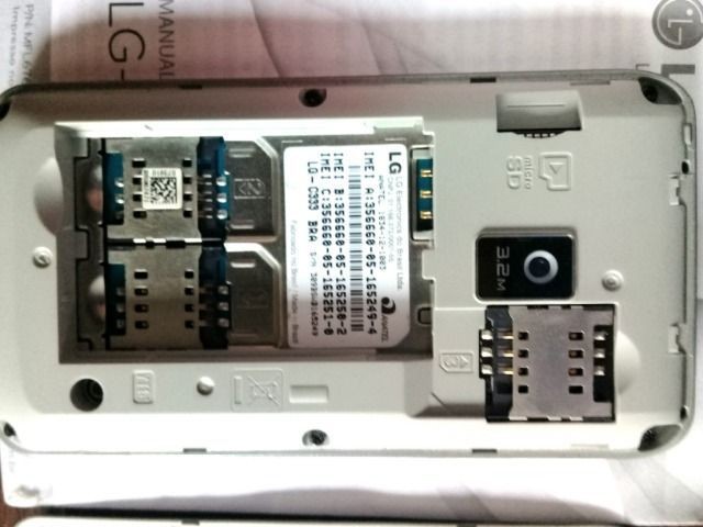 Celular LG Mod: Tri Chip C333 somente aparelho(com defeito), manual, caixa, sem bateria - Foto 3