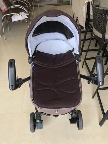 Carrinho bebê/bebê conforto/Moisés - Trio Living Smart Chicco (cor brownie) - Foto 4