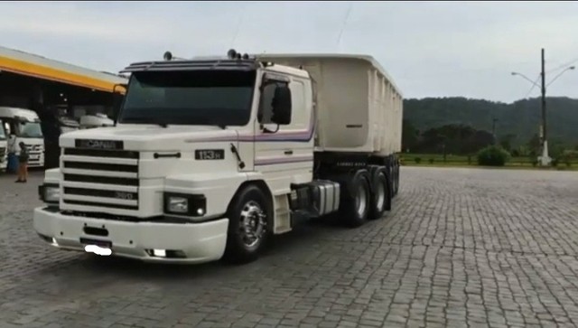 SCANIA 113.360 6X2 ANO 1.998, ENGATADO CAÇAMBA 25 METROS, ANO 2015