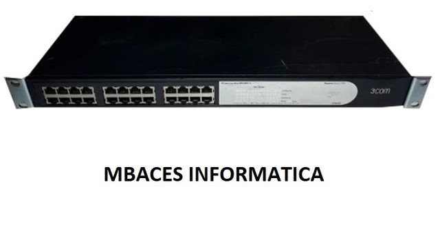  3Com Baseline Switch 2024 é um switch de 24 portas 10/100 não gerenciável 