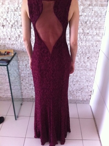 Vestido longo, vinho, formatura - Foto 3