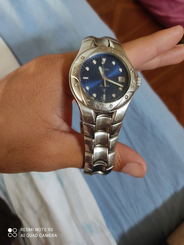 relogio bulova marine star azul