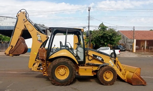 Retro escavadeira CAT 416E 2014 a venda !