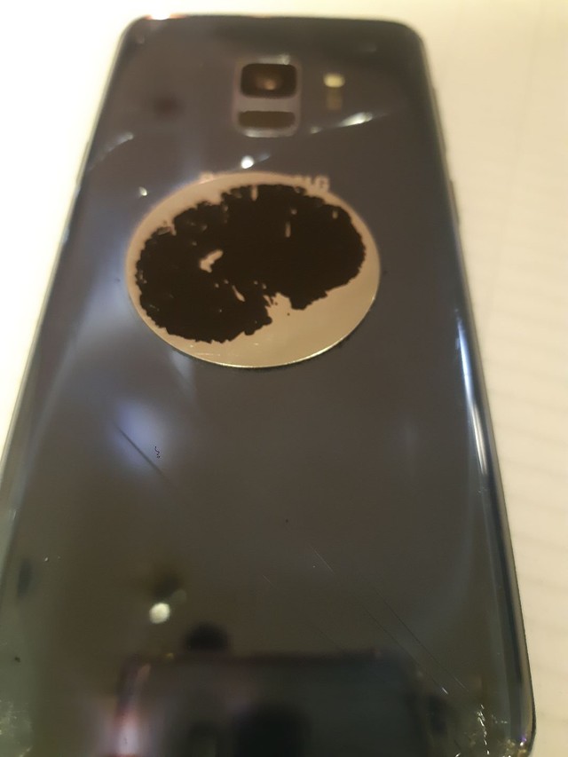 Samsung S9 usado (tela trincada) - Foto 4