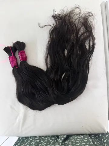 Cabelo humano / ondulado de 65 cm - Foto 4
