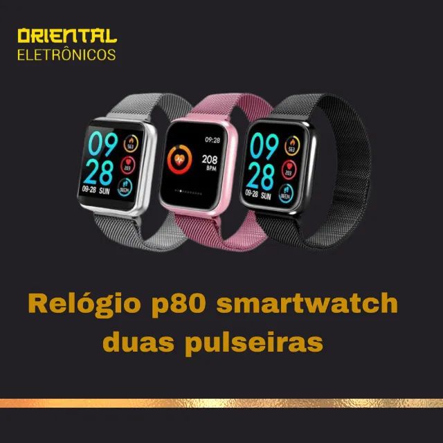 Relógio Inteligente Smartwatch Touch P80 - Cem Tecnologias