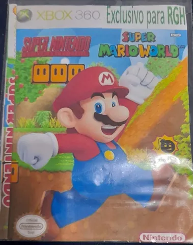 Jogo Mario Bros super Nintendo para Xbox 360 desbloqueado na versão RGH