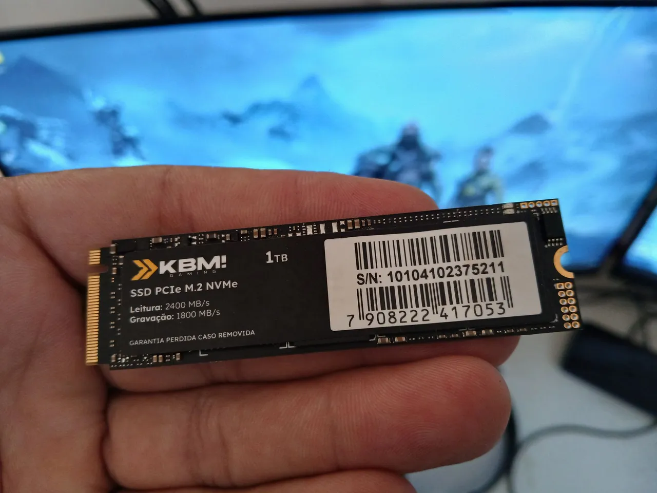 Nvme m2 1 tera armazenamento 2400 mas liga em 25 segundos