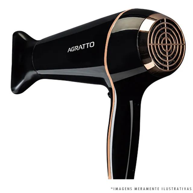 secador de cabelos 1900w preto agratto alta performace