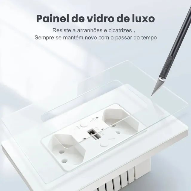 Tomada Dupla Wifi Tuya Inteligente, Compatível com Alexa - Foto 2