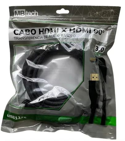 Cabo HDMI 90 º em L - Foto 2