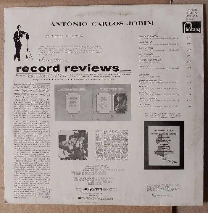 Disco de Vinil Antonio Carlos Jobim - The Girl From Ipanema - Foto 2