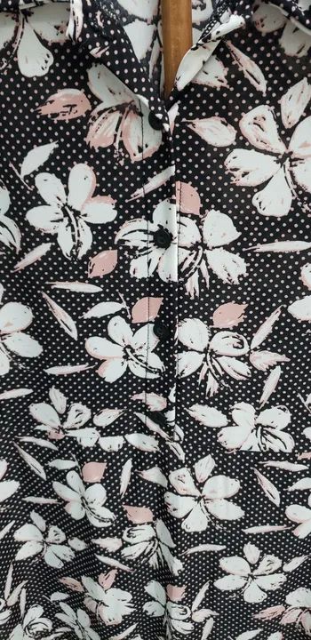 Vestido Floral Preto e Branco - Foto 3