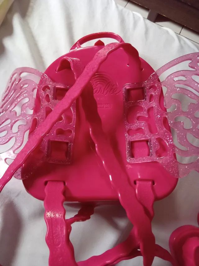 MENOR VALOR!!! Conjunto Bolsa+Sandália Barbie n.26/27 - Foto 4