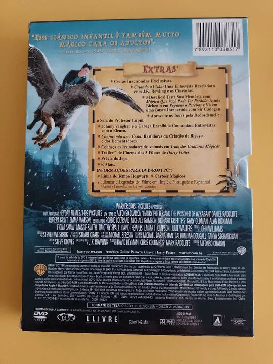 DVD duplo Harry Potter e o Prisioneiro de Azkaban - Edição Especial  - Foto 2