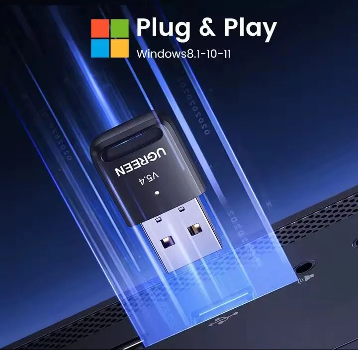 Mini Adaptador USB Receptor Ugreen Bluetooth 5.4 para PC - Foto 2
