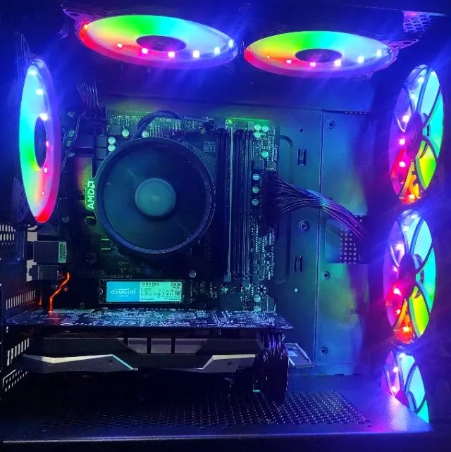 Pc Gamer Ghost ARGB: Amd Ryzen 5 3500 ou i5 + GTX 1060 (NOVO) - Foto 3