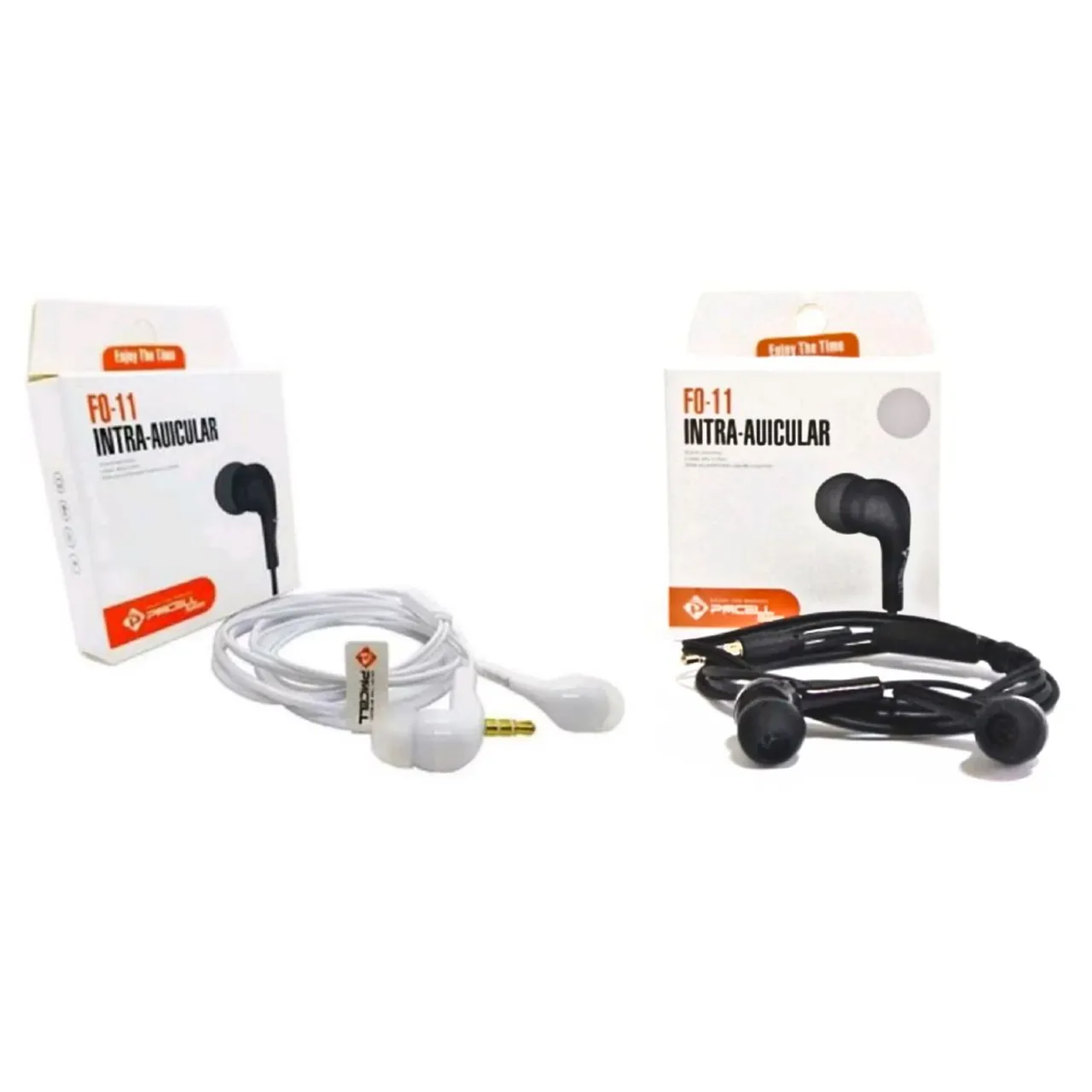 Fone de Ouvido Kit 2 unidades Intra-Auricular com Fio - Precell FO-11