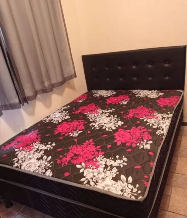 Cama Box Casal box com colchão acoplado 3 cm - Nova  - Foto 2