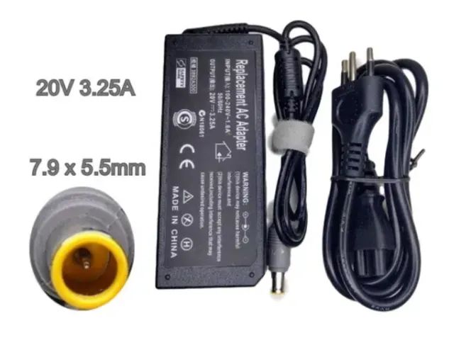 Fonte Para Notebook Lenovo Thinkpad 20V 3.25A 65W - Foto 2