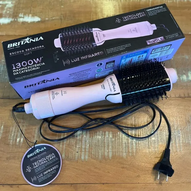 Escova Secadora Britânia BEC07R 4 em 1 | 1300W | Excelente Estado | Bivolt