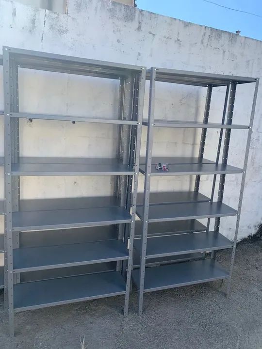 Prateleiras de aço para comércio 30x90x200 e 40x30x200 - Foto 5