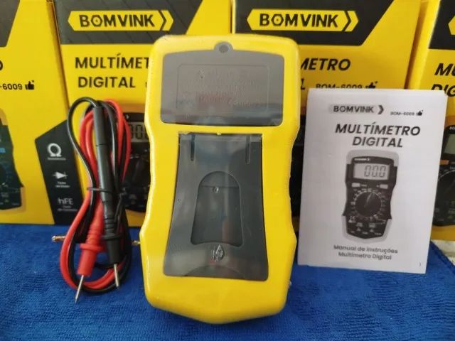 Multímetro Profissional Digital + bateria 9v + cabo/Jk Eletrônicos Qualidade e honestidade - Foto 3
