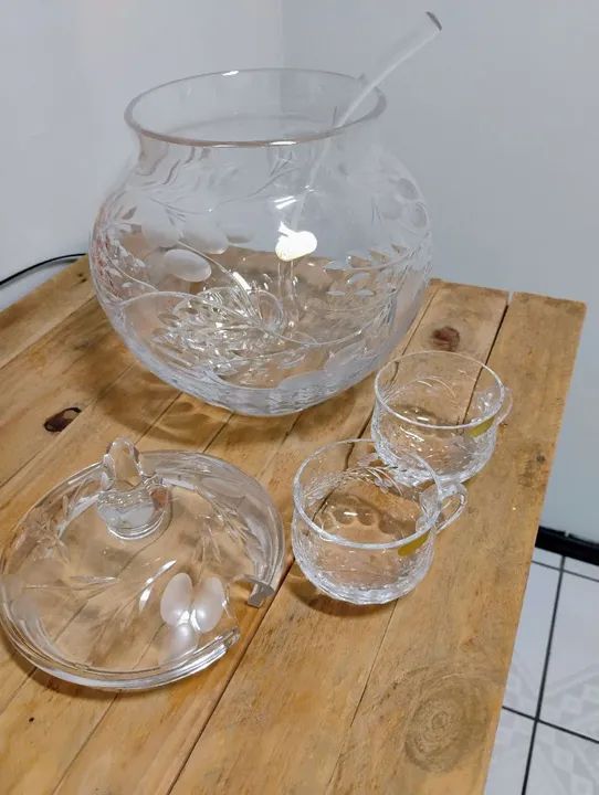 Poncheira de cristal  - Foto 2
