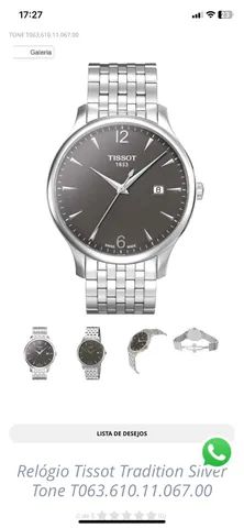 Rel gio Tissot Tradition Pulseira de A o Acess rios Setor