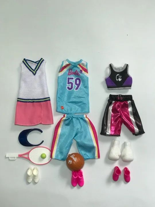 Roupas para Barbie - looks esportistas 
