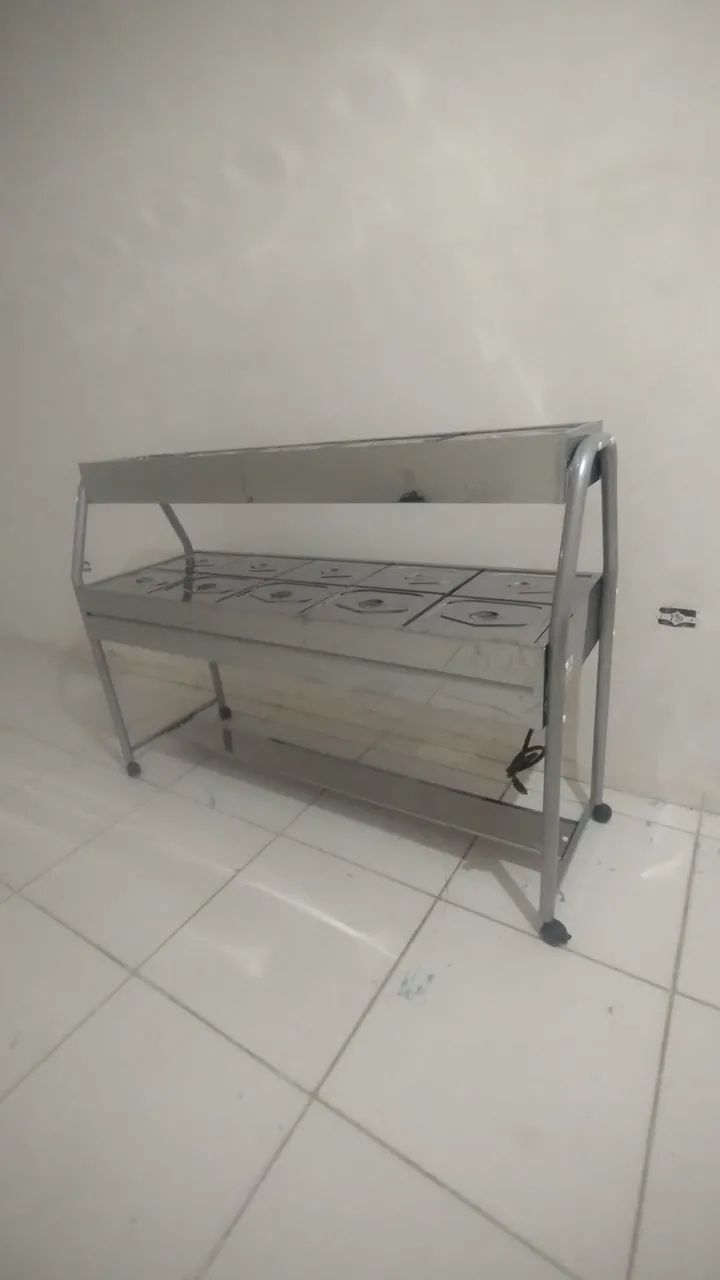 BUFFET SELF SERVICE INOX DUPLO 15 CUBAS IBET  - Foto 4