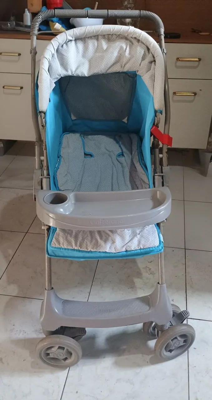 Carrinho de Bebê Azul
